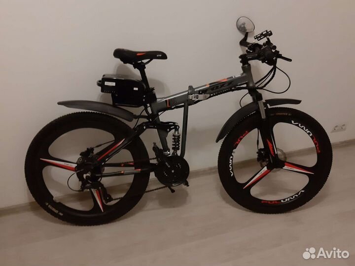 Электровелосипед двухподвес 500Вт складной