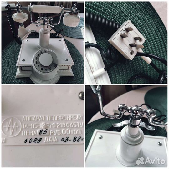 Ретро телефон / Набор столовых приборов СССР