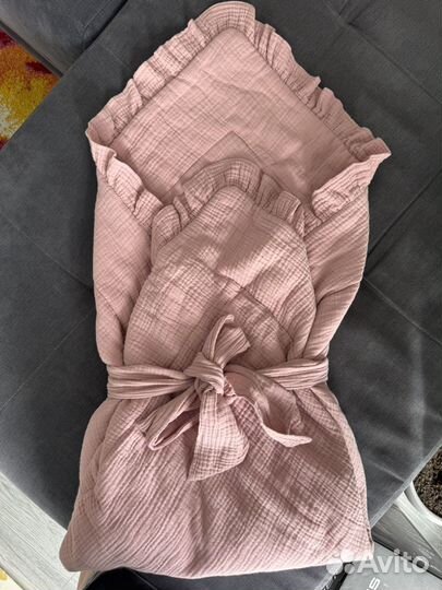 Муслиновый конверт на выписку