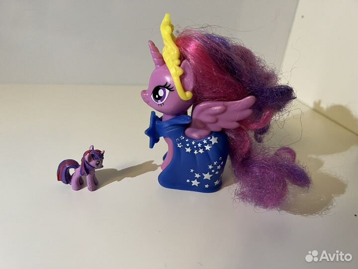 Поезд и лошадки my little pony и filly