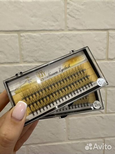 Ресницы пучки прямые для эффекта стрелки