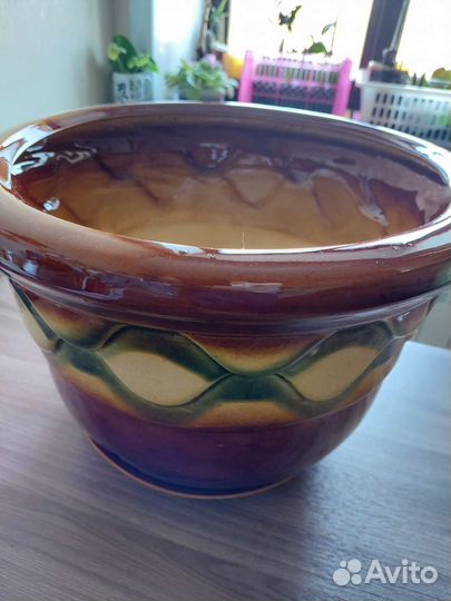 2 горшка(керамика)