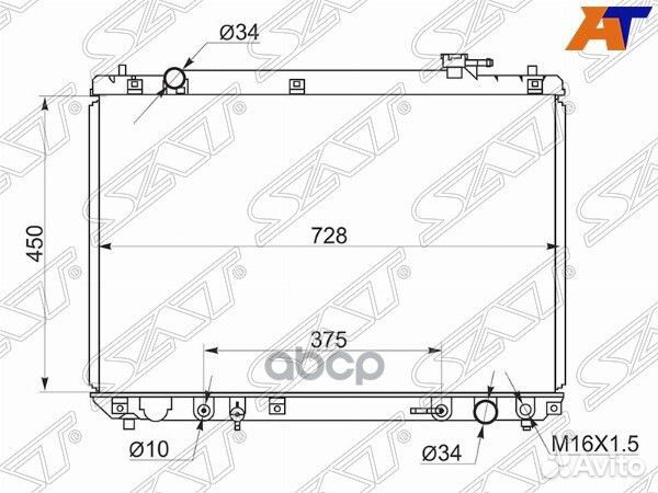Радиатор Toyota Harrier (XU10) 97-03 / Highlander