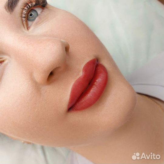 Перманентный макияж бровей губ и век татуаж