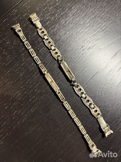 Браслет серебро 875 для наручных часов