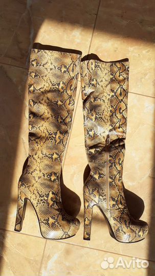 Сапоги кожанные