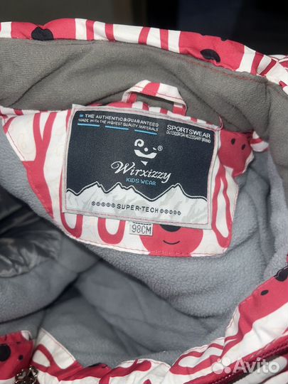 Зимний комбинезон для девочки 98