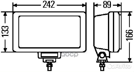 1NE 006 300-071 фара противотуманная универса