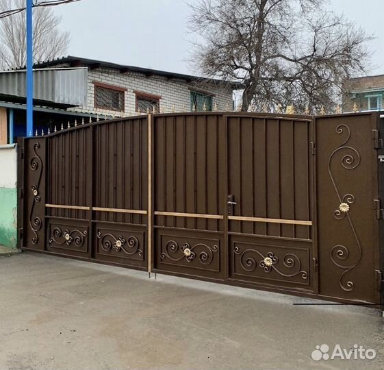 Кованые ворота под ключ с установкой