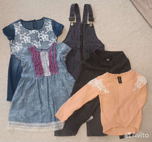 Вещи пакетом на девочку на 3-4 года