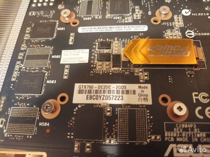 Видеокарта Asus GTX760 2GB gddr5