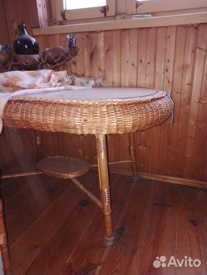 Комплект из натур. ротанга