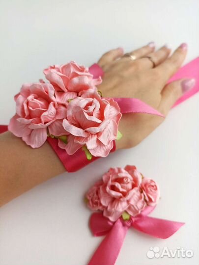 Набор для свидетелей, браслет, бутоньерка