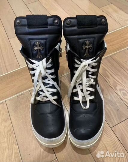 Кроссовки Rick Owens Chrome Hearts Geobasket