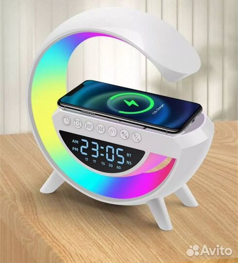 Колонка. ночник, зарядка, радио 4 в 1