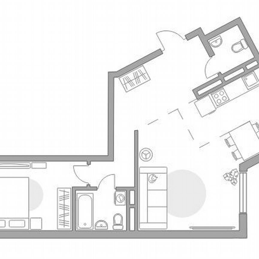 2-к. квартира, 62,3 м², 1/6 эт.