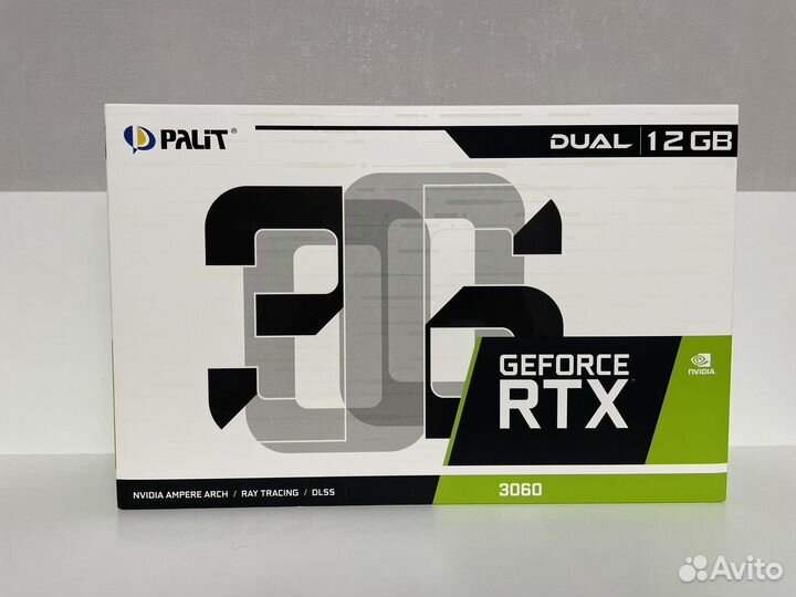 Видеокарта Palit GeForce RTX 3060 Dual (LHR) новая