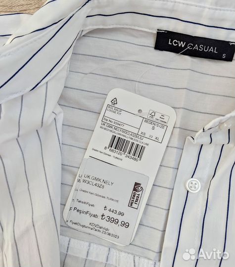 Новая Рубашка для девочки р. 164 Турция