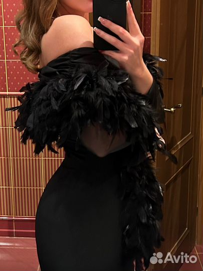 Боа из перьев страуса