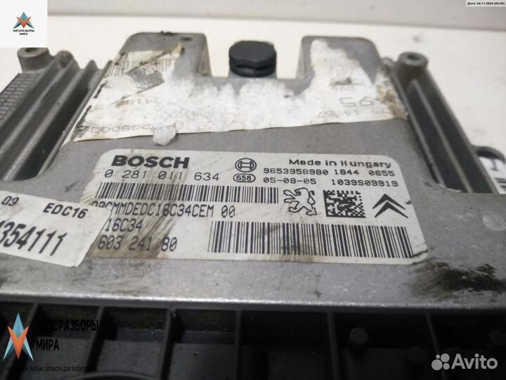 Блок управления двигателем Peugeot 206 рест. 2004