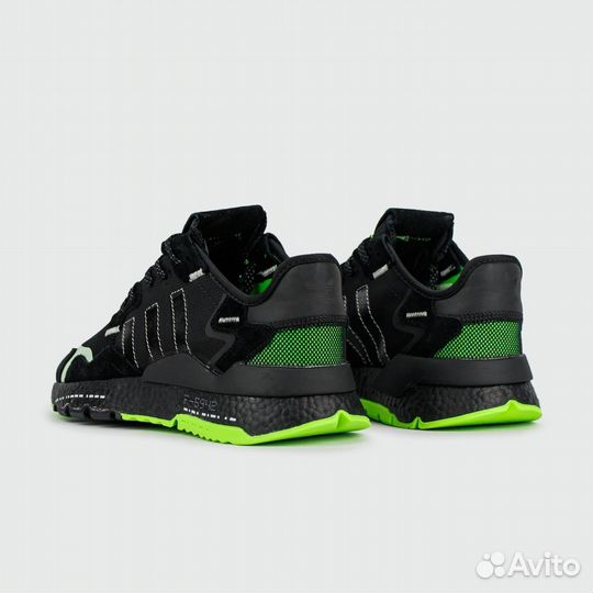 Кроссовки Adidas Nite Jogger Black Green