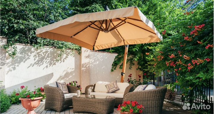 Пошив тента для уличного зонта