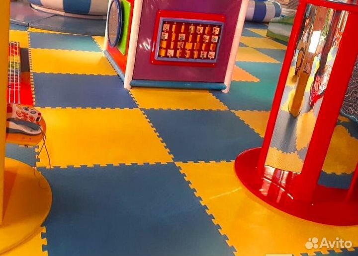 Мягкий пол, коврики-пазлы 100х100x1 см