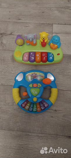 Развивающие игрушки (стол,кубик руль,пианино)