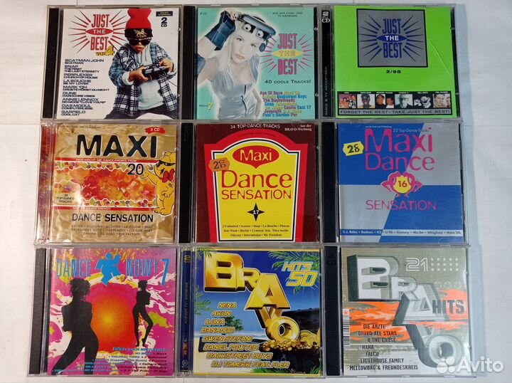 Диски cd фирменные eurodance рок поп