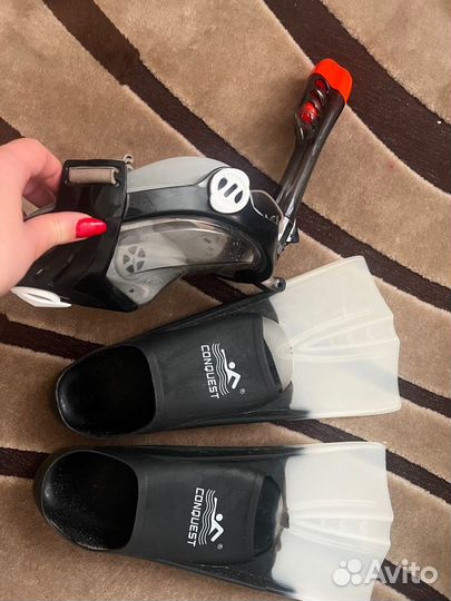 Продам ласты для плавания и маску для снорклинга