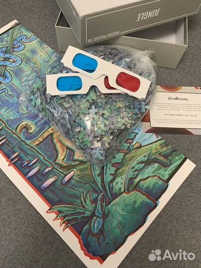 Паззлы на 1000 деталей, 3D, Cloudberries