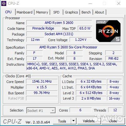 Игровой пк ryzen 5 2600/rx 470