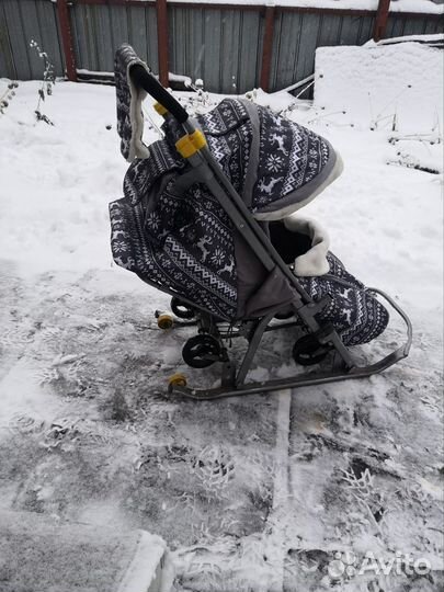 Детские санки коляска бу
