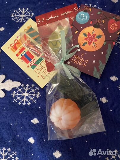 Мыло ручной работы мандарин