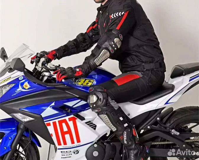 Мото наколенники шарнирные Vemar. Новые