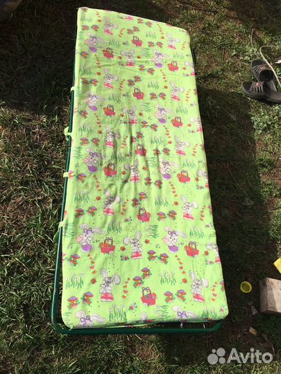 Раскладушка с матрасом бу детская