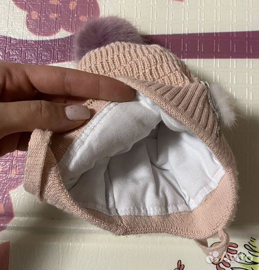 Шапка зимняя для новорожденных