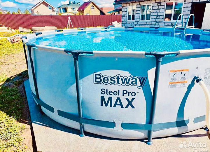 Каркасный бассейн новый для сада и дома