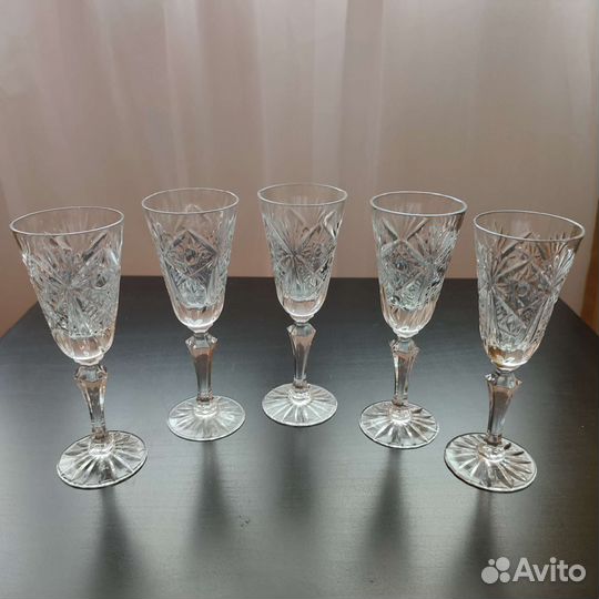 Фужеры,рюмки хрусталь СССР