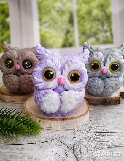 Силиконовая форма для мыла Сова