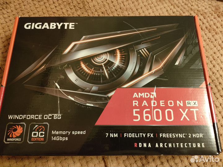 Видеокарта Gigabyte rx5600xt 6gb