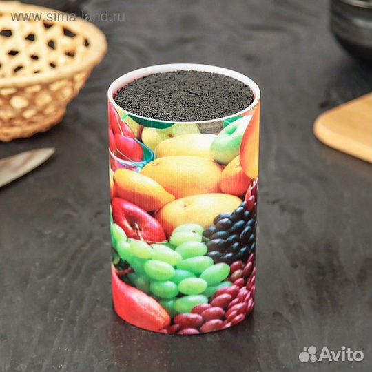 Подставка для ножей с наполнителем «Фрукты», 149 с