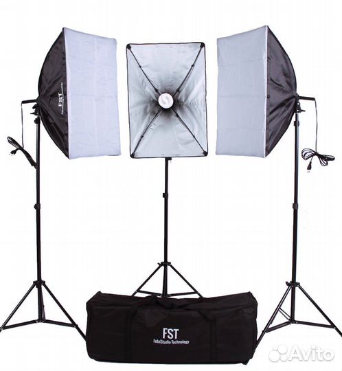 Свет для съемки софтбокс в аренду 125W
