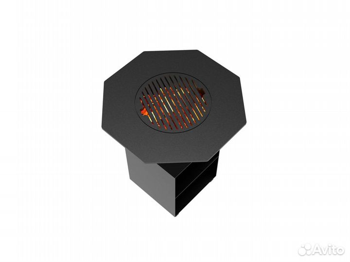 Очаг - мангал - решетка гриль - дровница