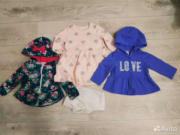 Вещи на девочку 6-9 мес