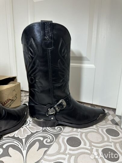 Мужские кожаные сапоги Western USA люкс