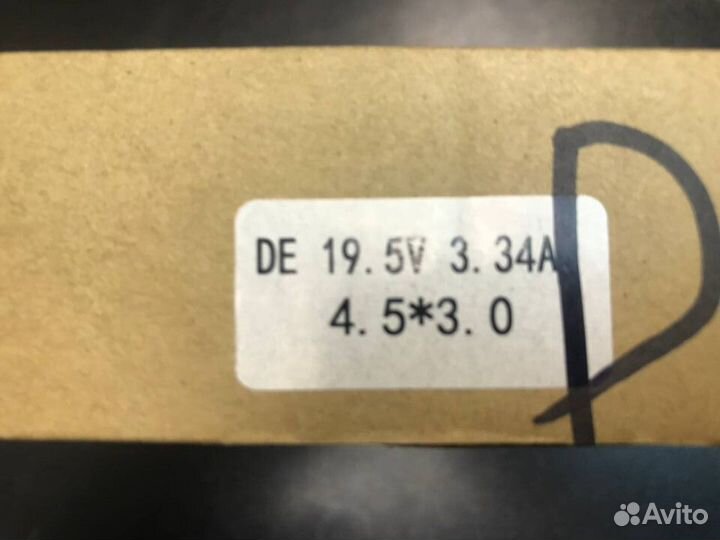 Зарядник dell 19.5V 3,34A 4,5x3.0mm