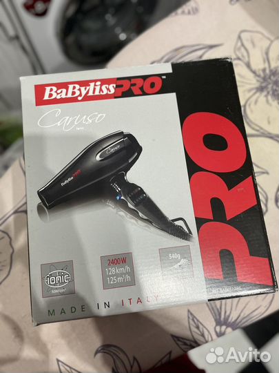 Фен babyliss pro caruso ionic 2400 W