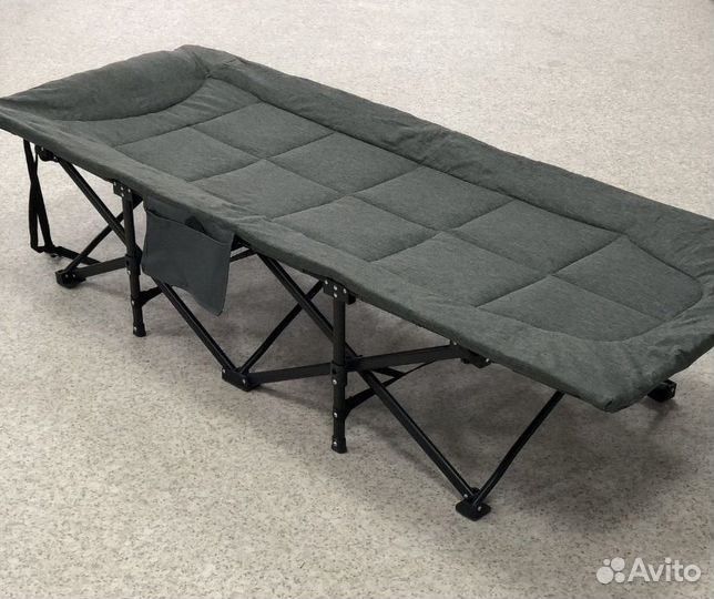 2шт Туристическая раскладушка мягкая до 200 кг
