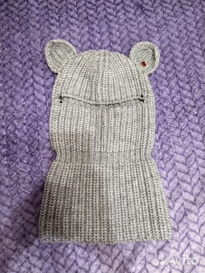 Шапка балаклава с ушами